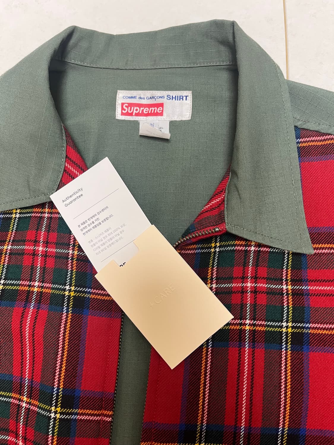 슈프림x꼼데가르송 자켓m  상품이미지3