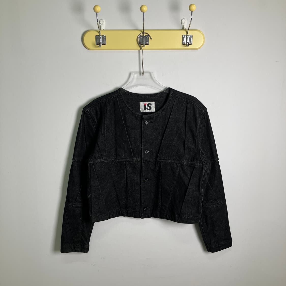 이세이미야케 블랙 데님 크롭 자켓 M 상품이미지1