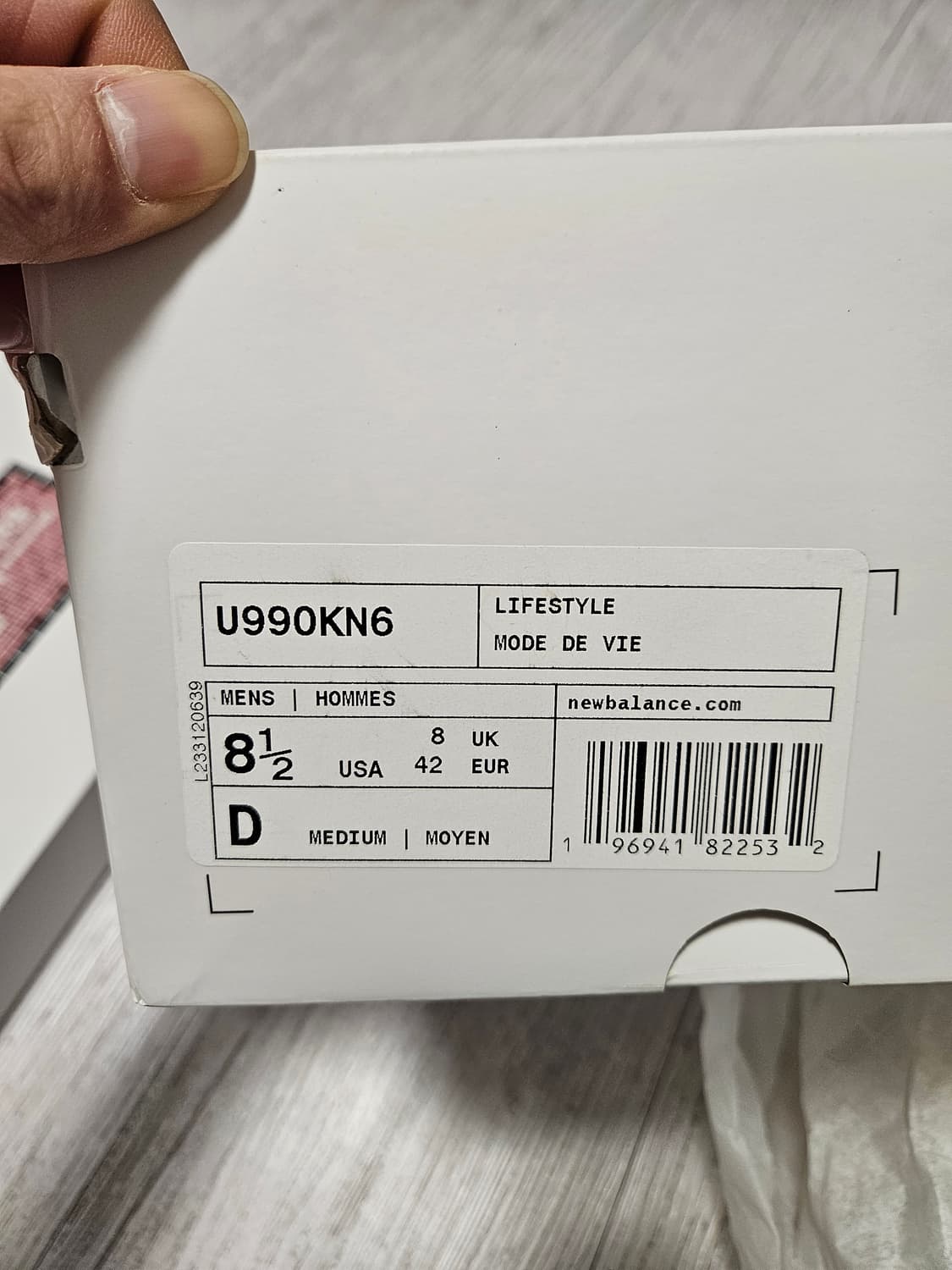 뉴발란스x키스x메디슨스퀘어가든 990v6 265사이즈 상품이미지5