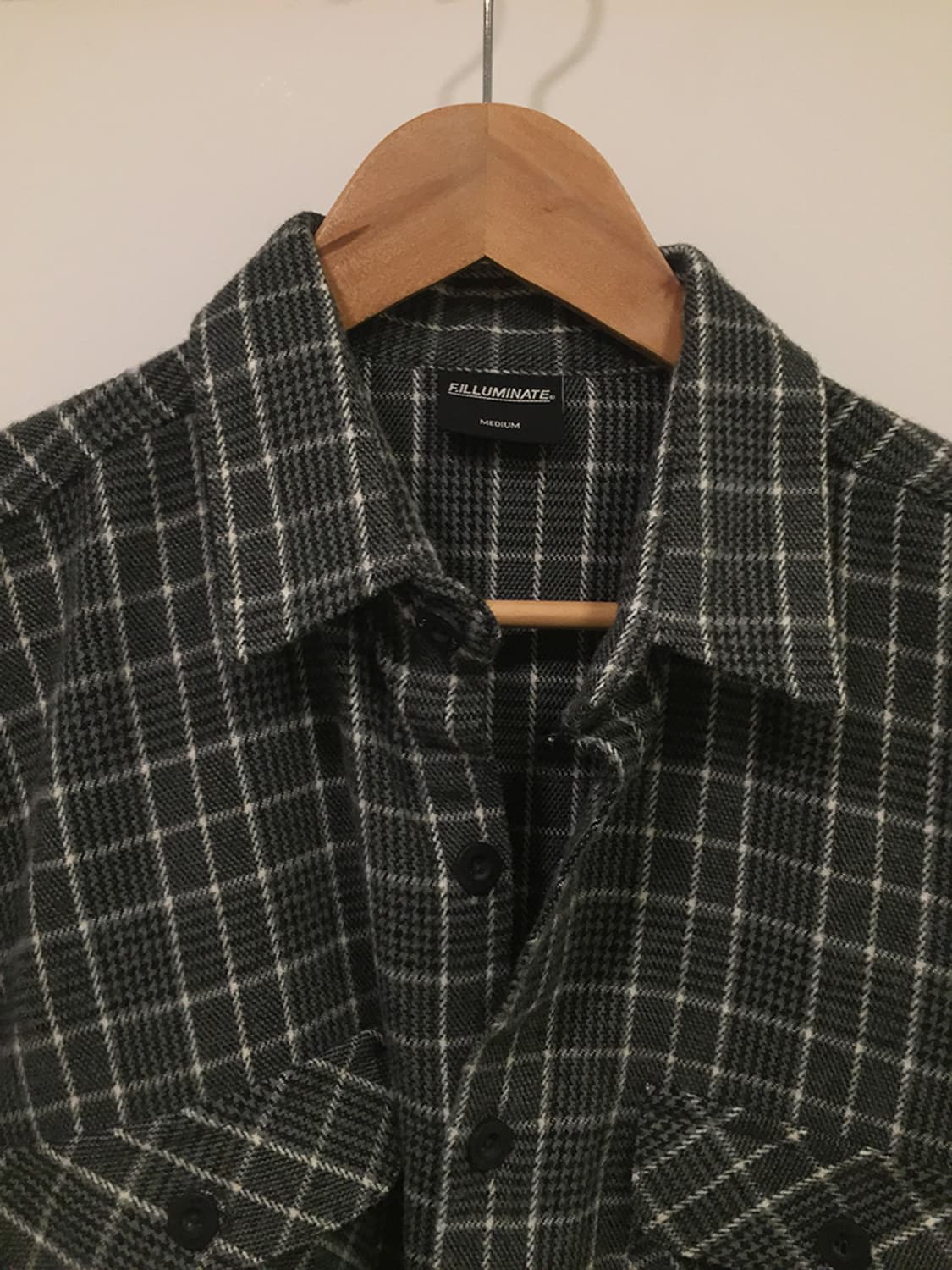 공용 필루미네이트 체크셔츠 자켓 100 상품이미지3