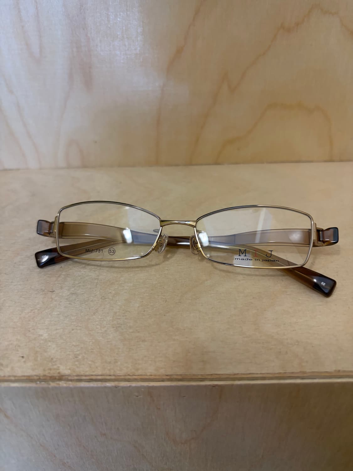 MIJ 골드 메탈 안경 상품이미지2