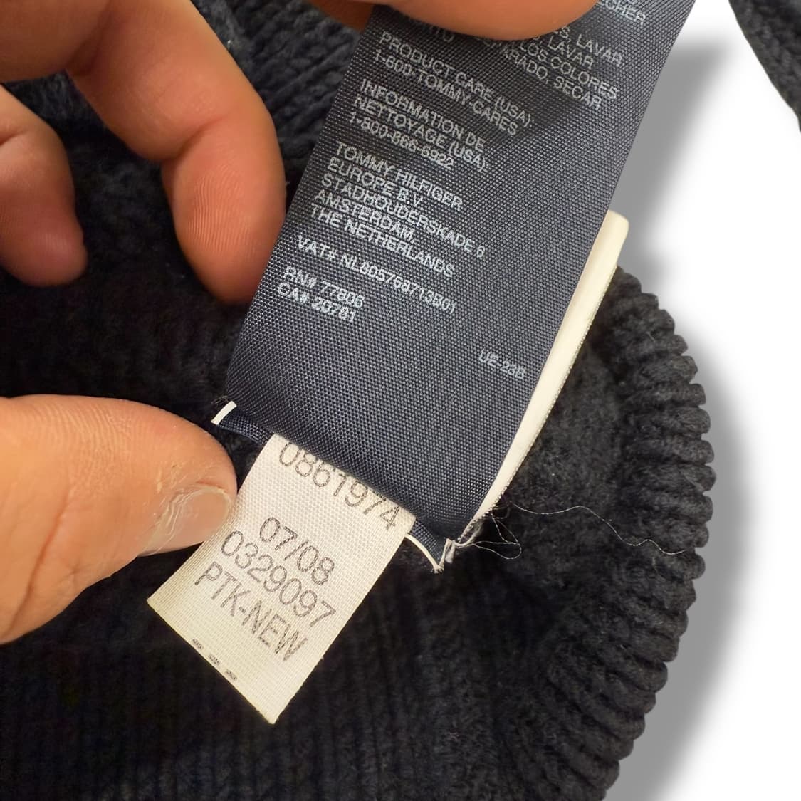 타미힐피거 하프카라 니트 r1931 상품이미지10