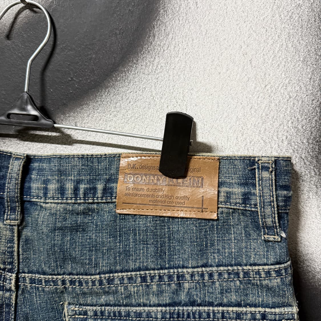 VTG 빈티지 배색 포켓 디테일 워싱 와이드 카고 데님 팬츠 상품이미지8