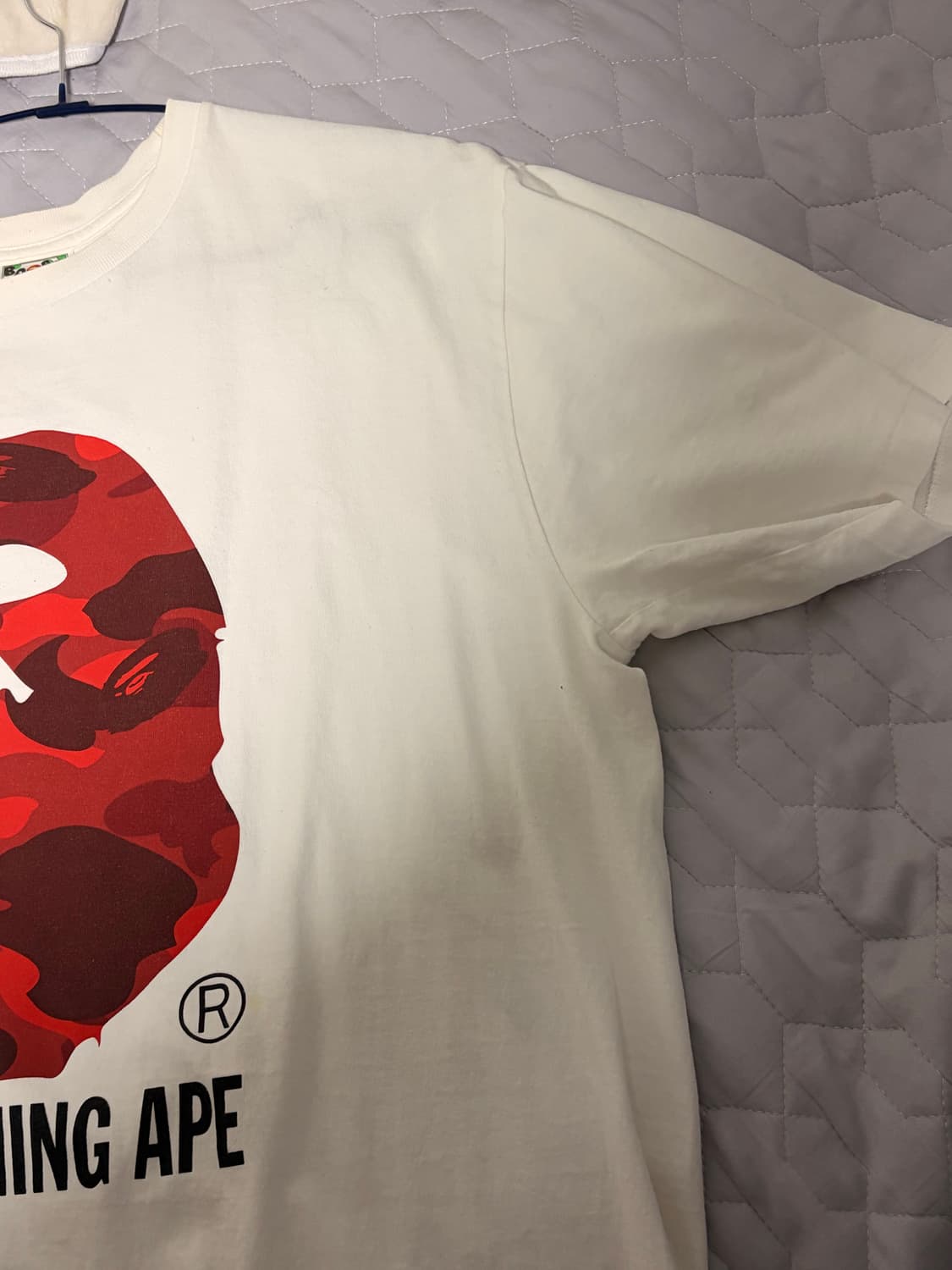 베이프 카모 반팔 레드 상품이미지3