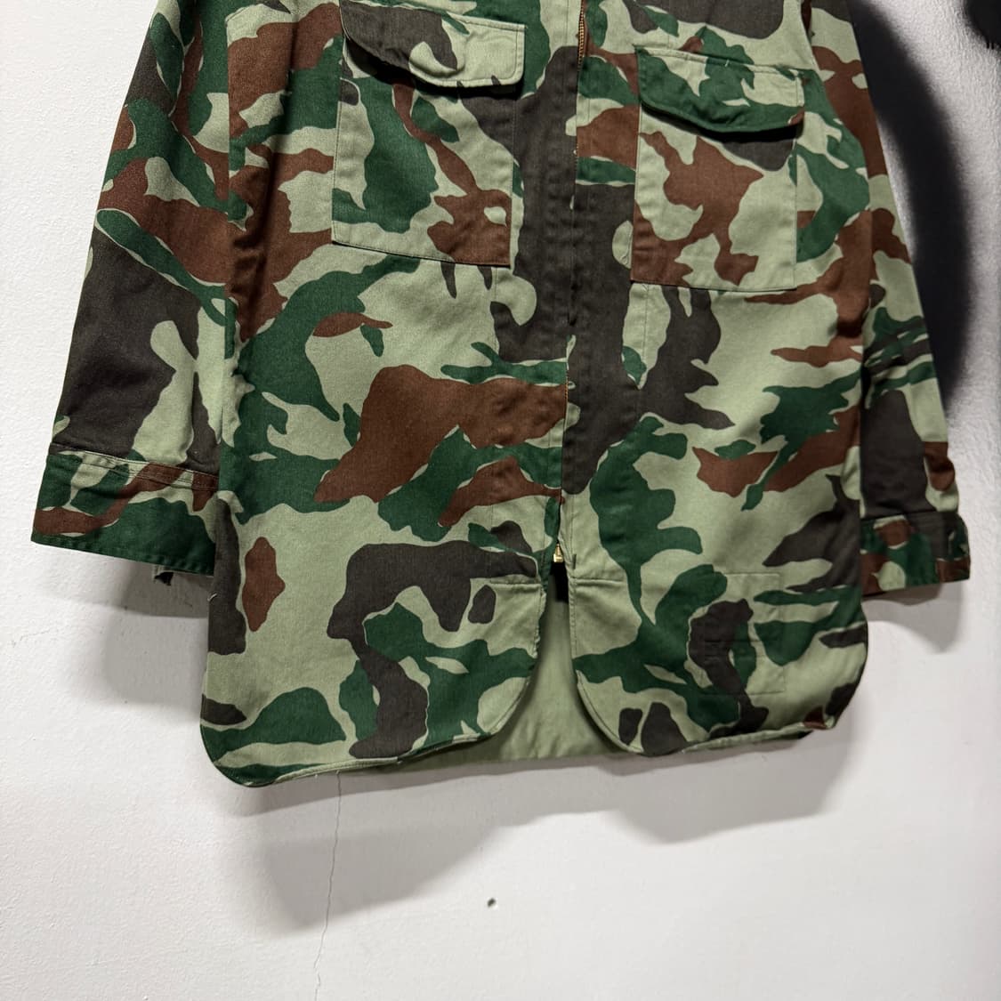 1919s Japanese 일본 밀리터리 군납용 우드랜드 카모 자켓 상품이미지4
