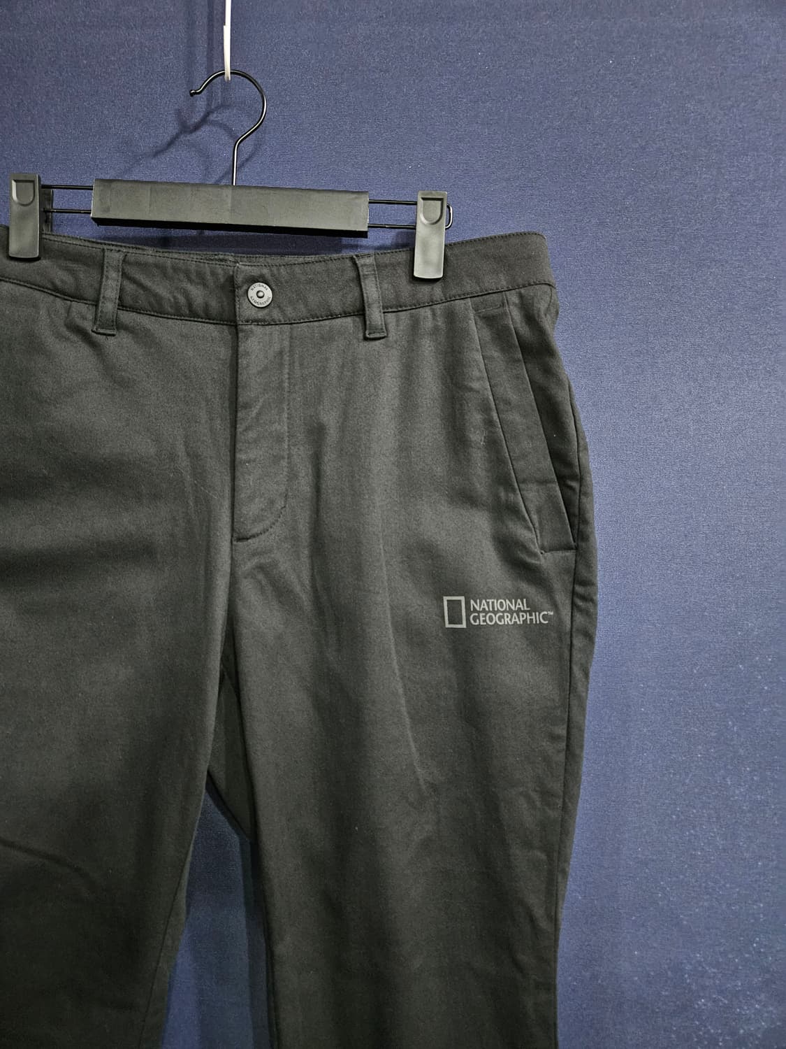 내셔널지오그래픽 블랙차콜 남성 허리 32~33 스판 면바지  상품이미지4