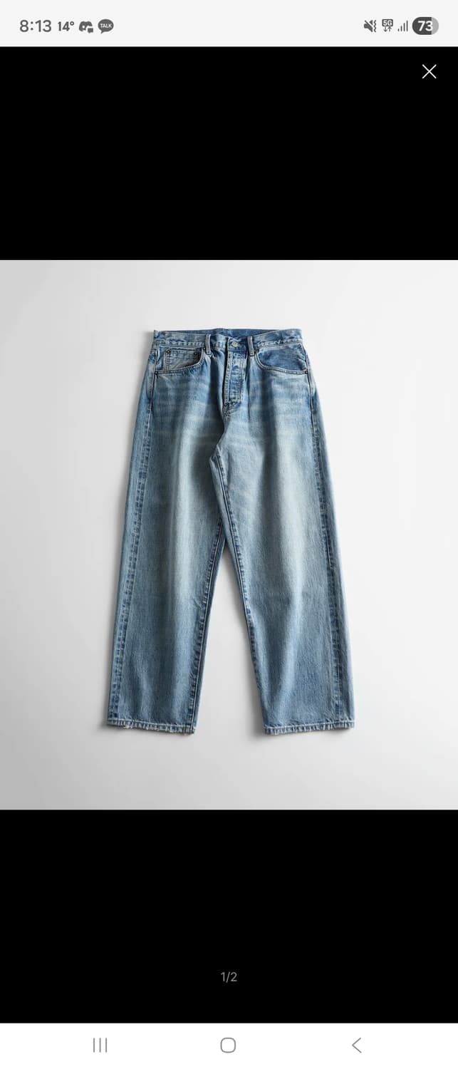 비헤비어 522c 셀비지 데님 팬츠 블리치드 3사이즈(32) 상품이미지1