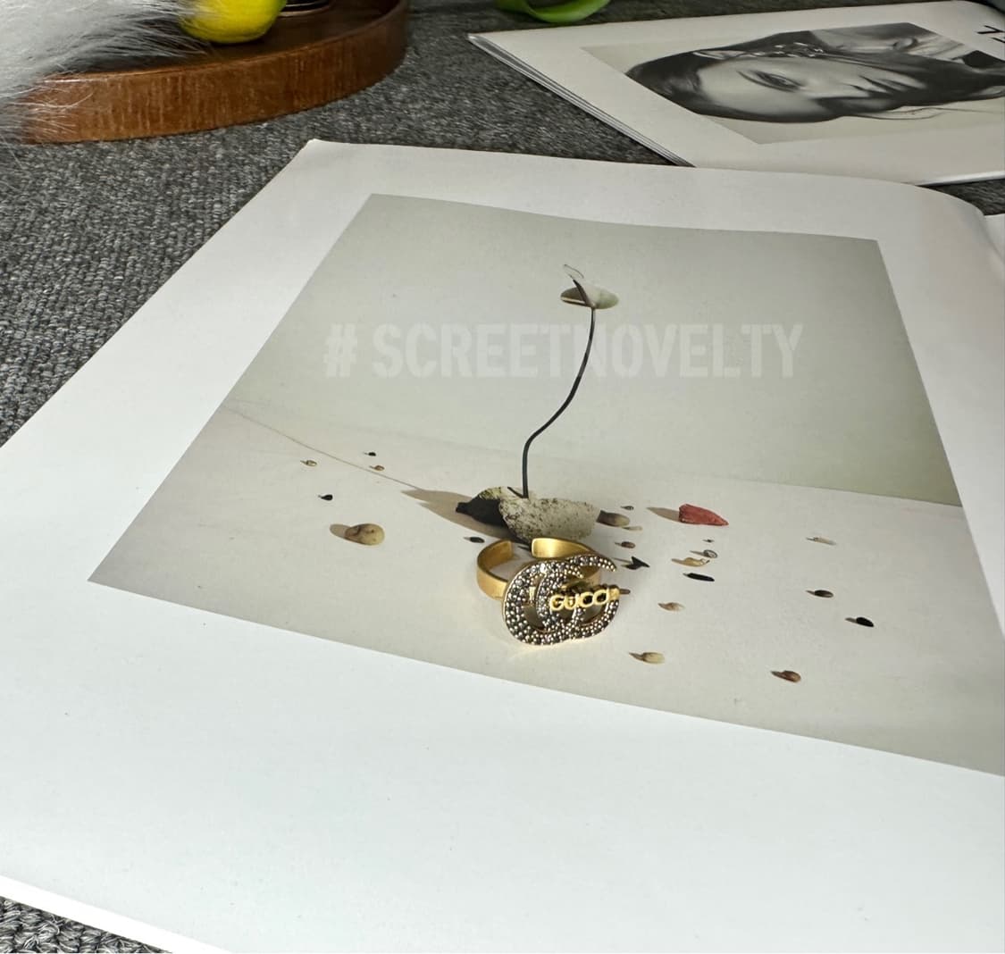 구찌 클래식 GG 이니셜 반지 골드 상품이미지6