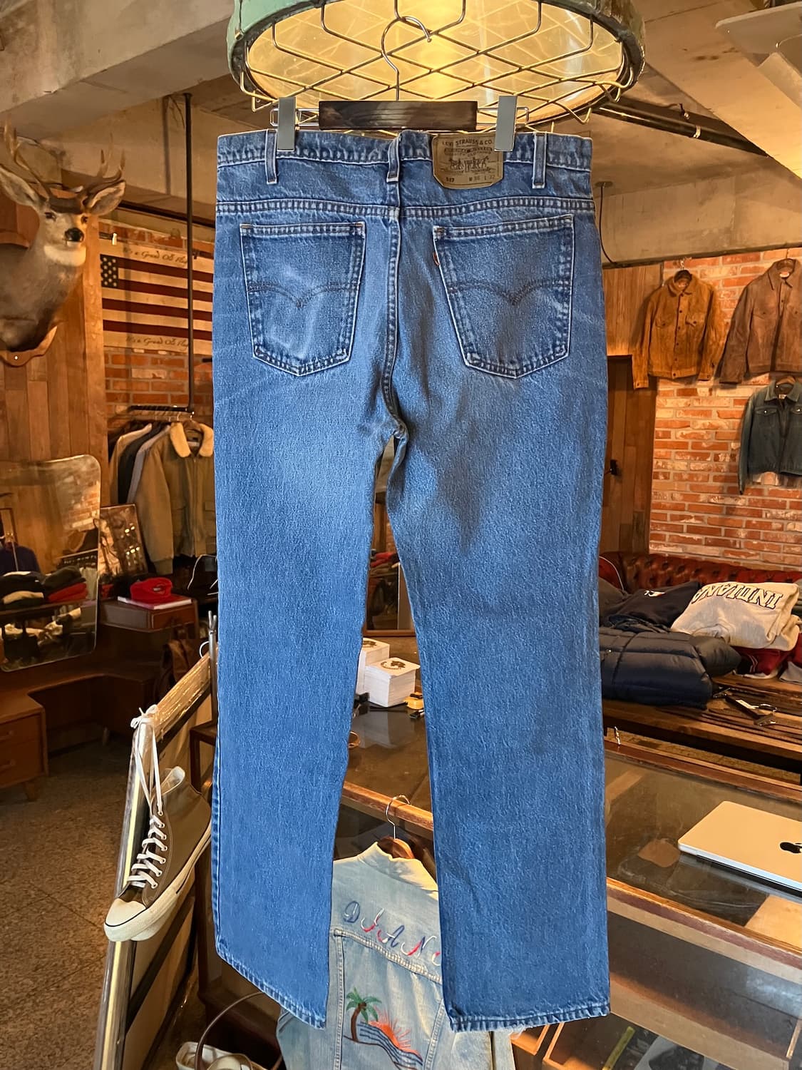 90s USA 빈티지 리바이스 517 부츠컷 데님 팬츠 상품이미지5