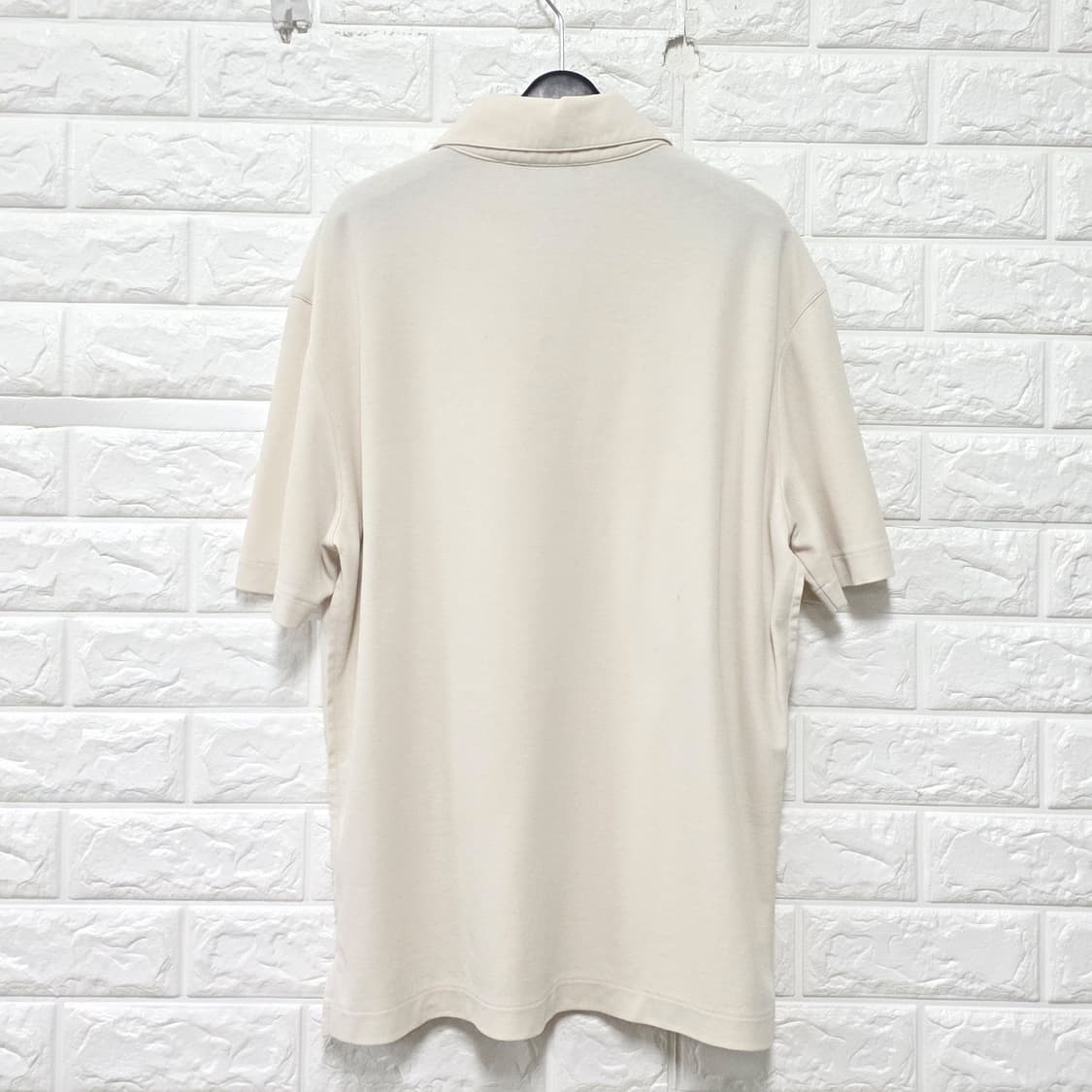 22s 한섬 클럽모나코 베이지 반팔 카라티 100 상품이미지4