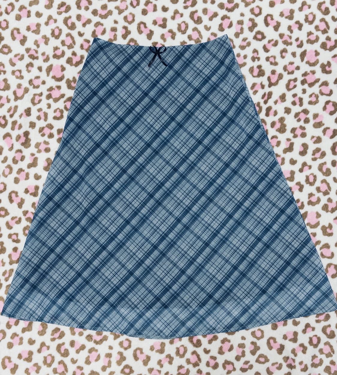 빈티지 체크 스커트 상품이미지2