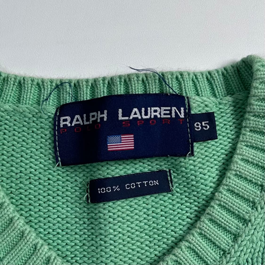 폴로 랄프로렌 그린 코튼 니트 상품이미지6