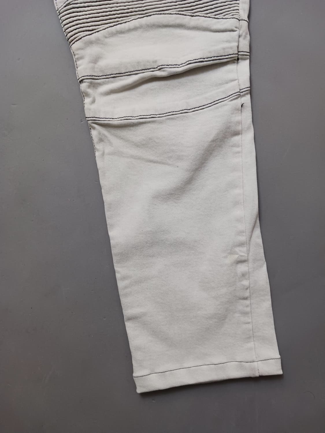 [36] 발망 아이스워싱 바이커진 청바지 상품이미지5