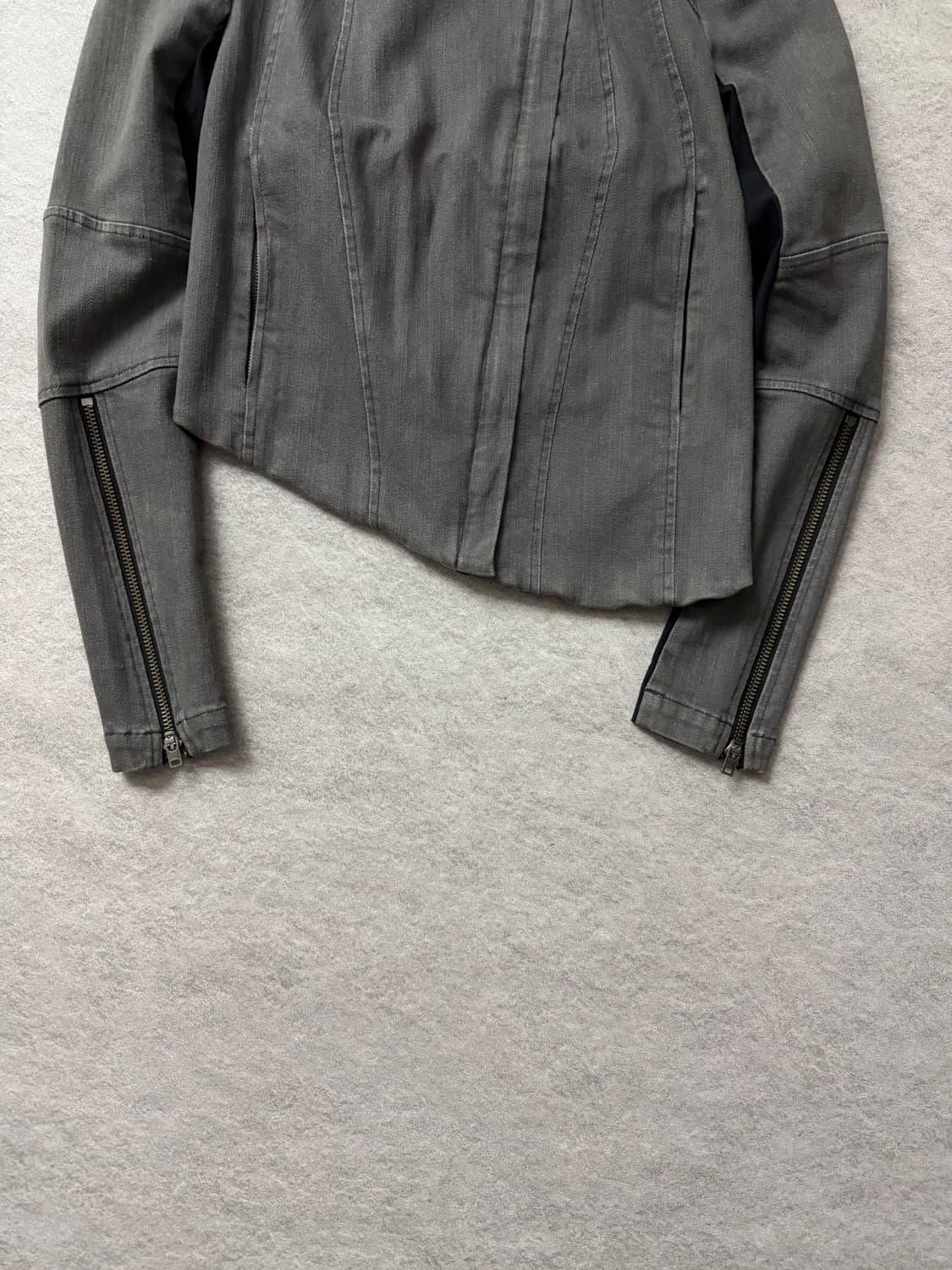 헬무트랭 비대칭 라이더 자켓 상품이미지5