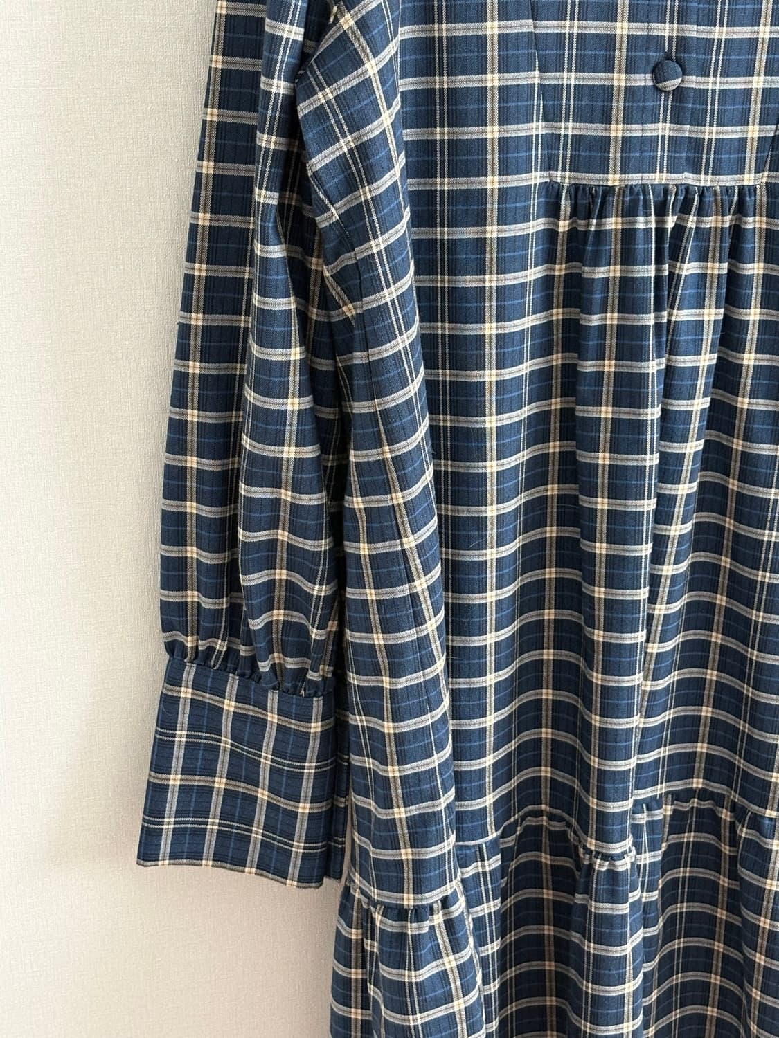 체크 블라우스 상품이미지3