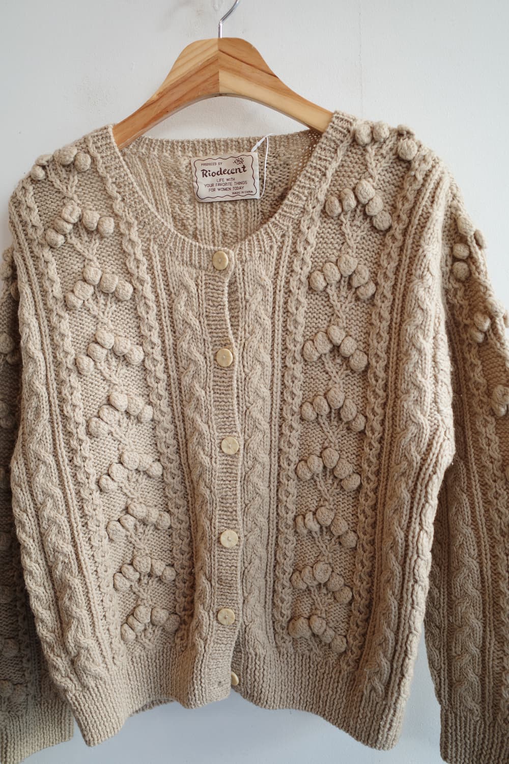 Japan brand 울 케이블 가디건  상품이미지2