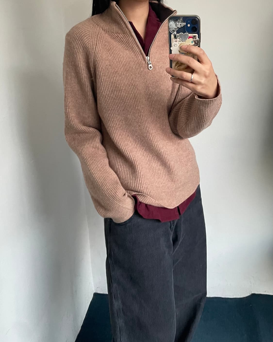 Half zip-up knit 상품이미지6