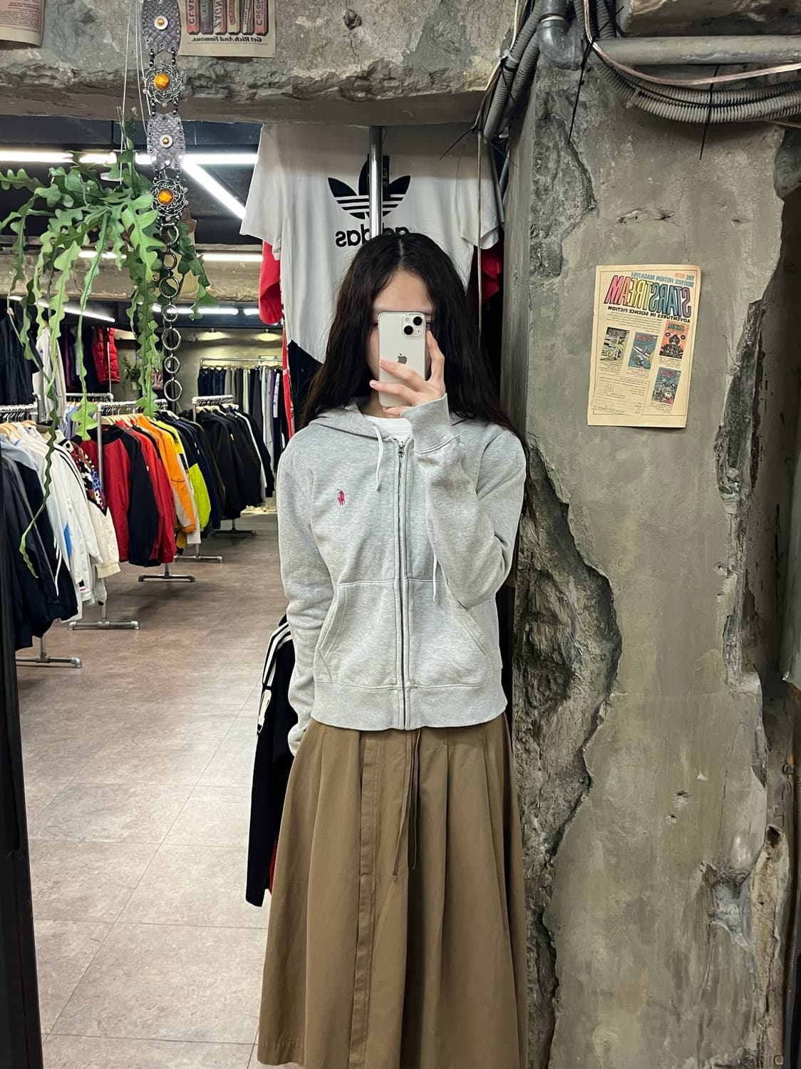 폴로 랄프로렌 후드집업 그레이 S #csz1831 상품이미지2