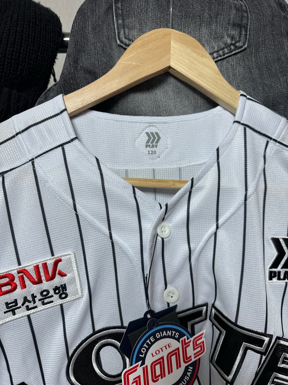 (새상품) 롯데자이언츠 올드 스트라이프 유니폼 판매합니다! 상품이미지3