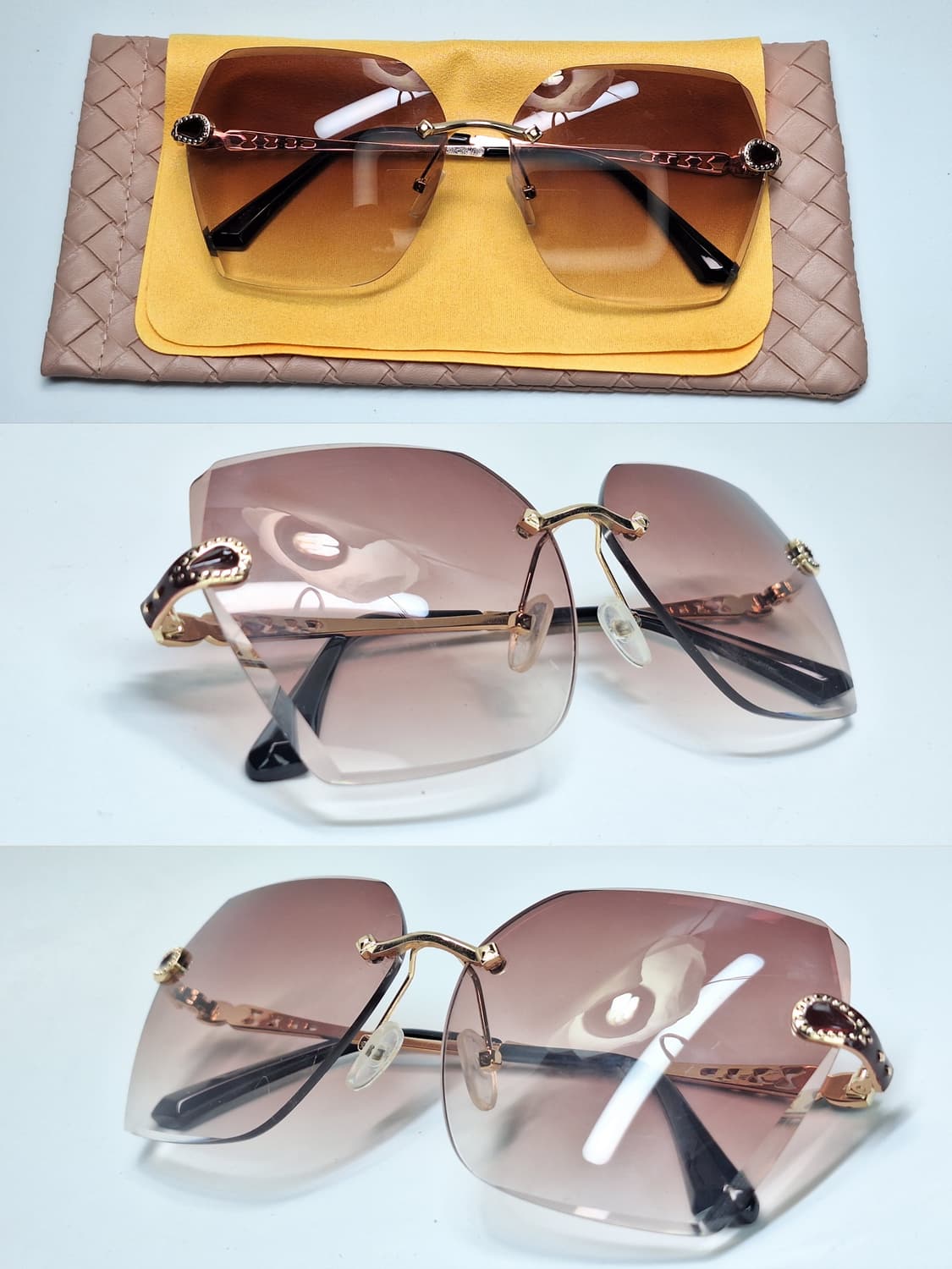 일본 수입 그라데이션 무테 선글라스/ y2k 빈티지 레트로 클래식 패션  상품이미지4