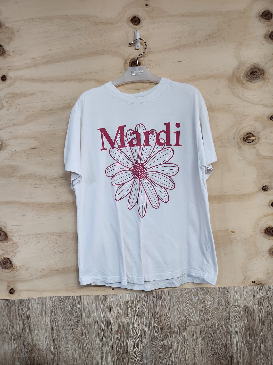 4620 마르디 메크르디 플라워 반팔 티셔츠 상품이미지1