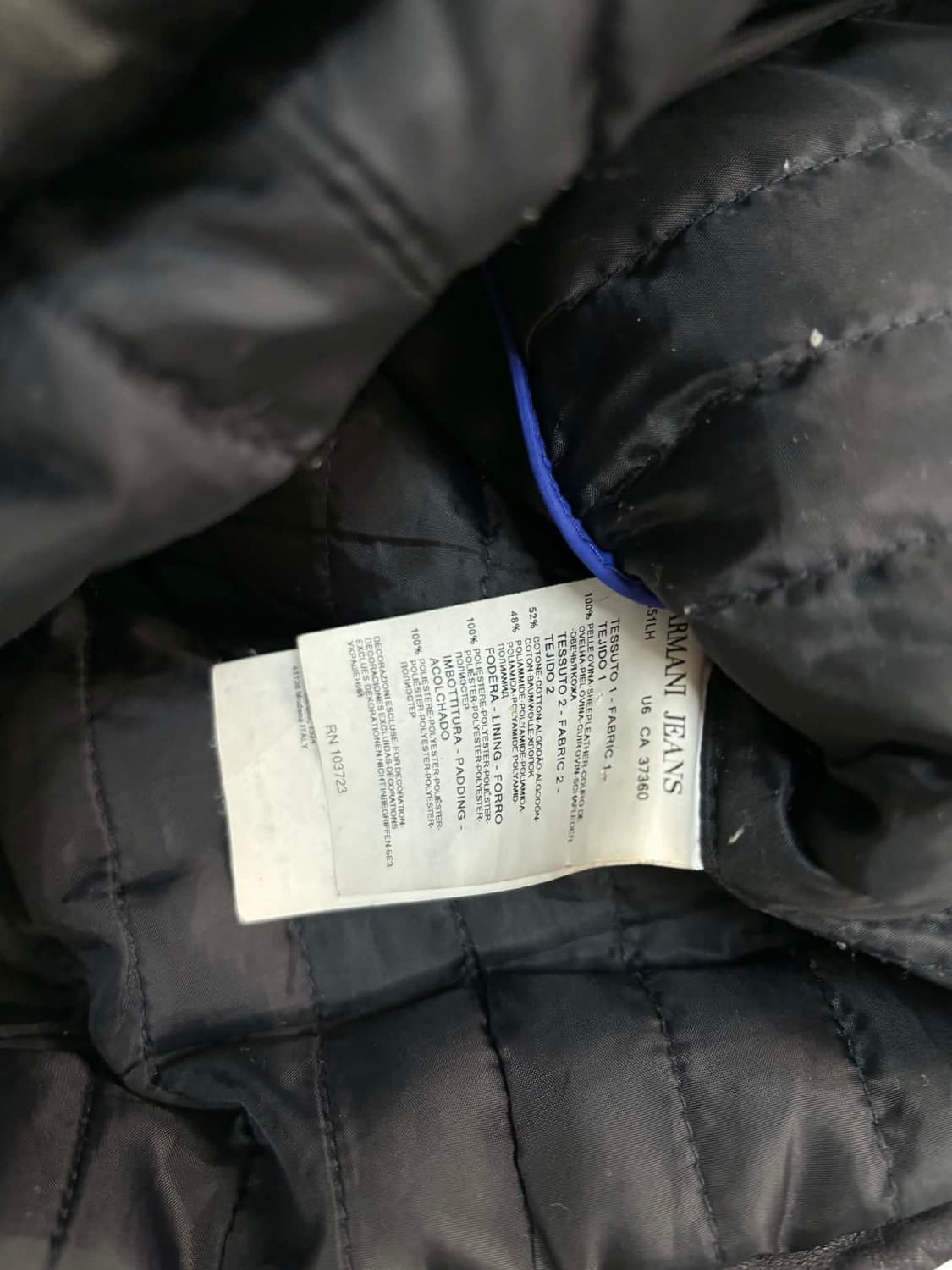 [M] 아르마니 진스 양가죽 싱글 라이더 자켓 상품이미지4