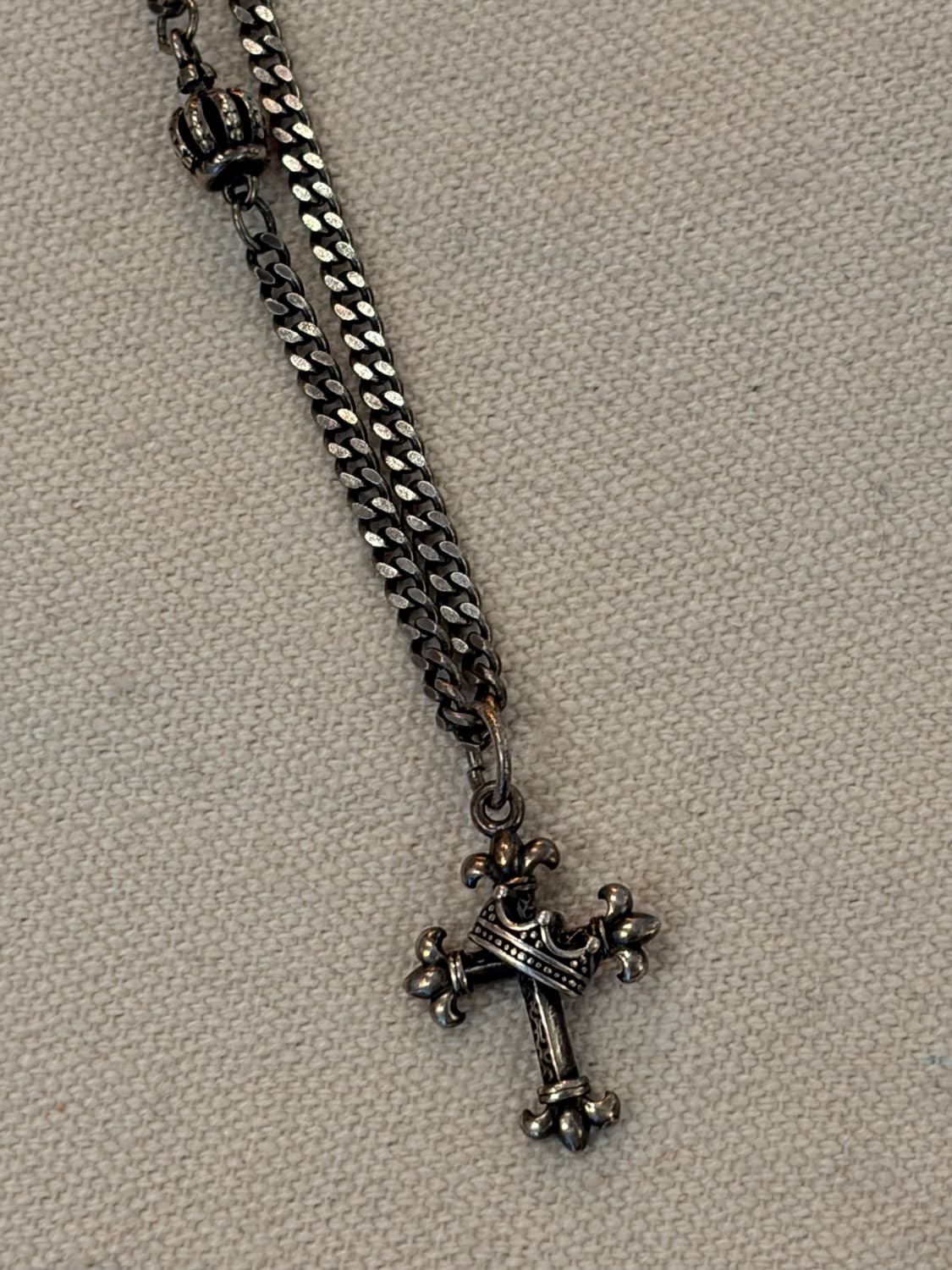 고딕 크라운 크로스 실버925 목걸이 상품이미지2