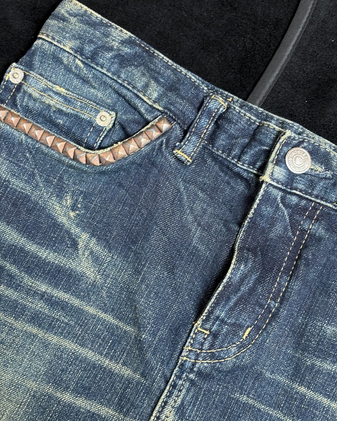 일본빈티지 Hysteric Glamour 스터드 미니스커트 상품이미지3