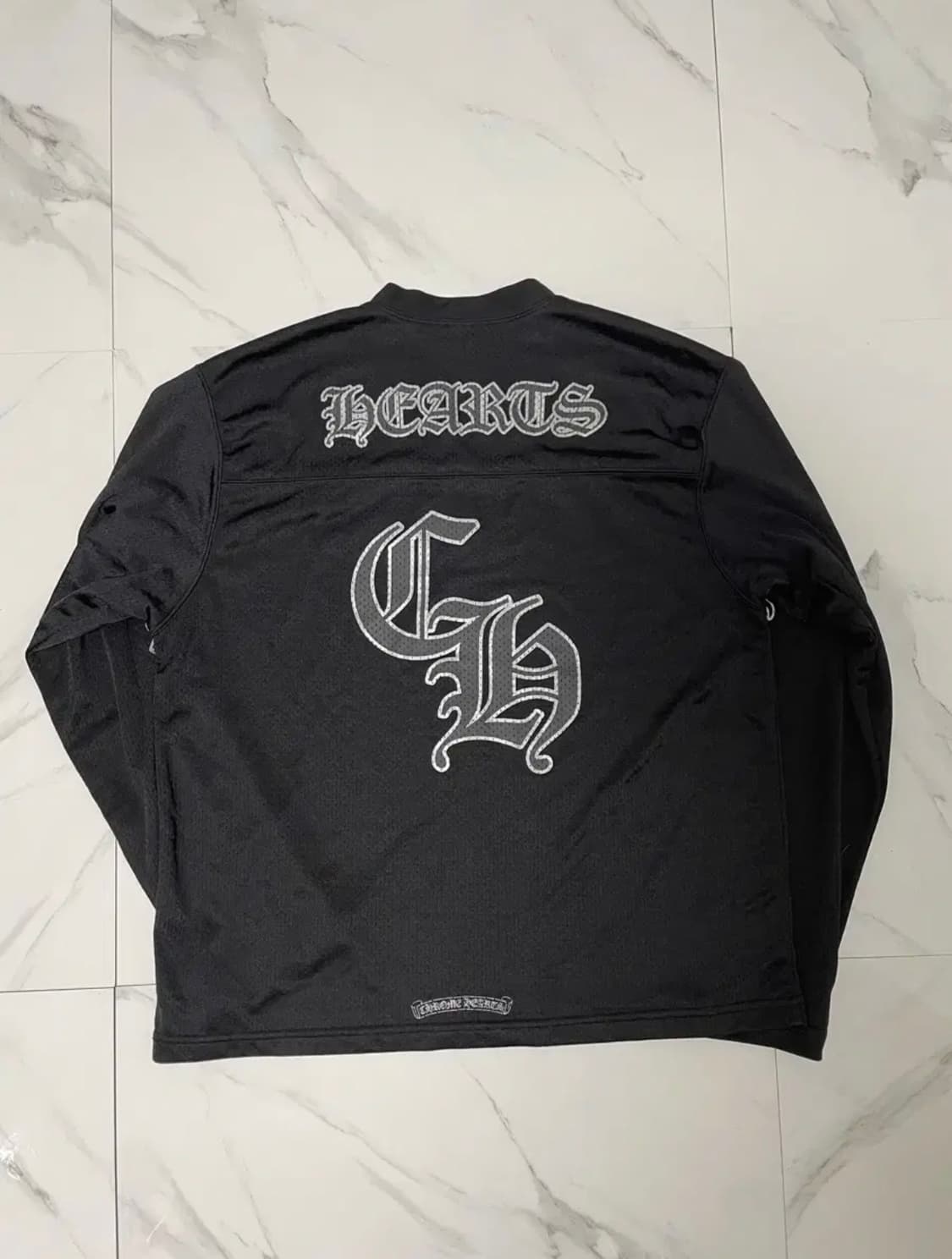 새상품 신형 크롬하츠 메쉬 웜업 져지 롱슬리브 L 영수증O 상품이미지3