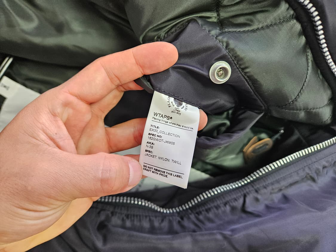 더블탭스 N3B 봄버 자켓 WTAPS 새상품 상품이미지9
