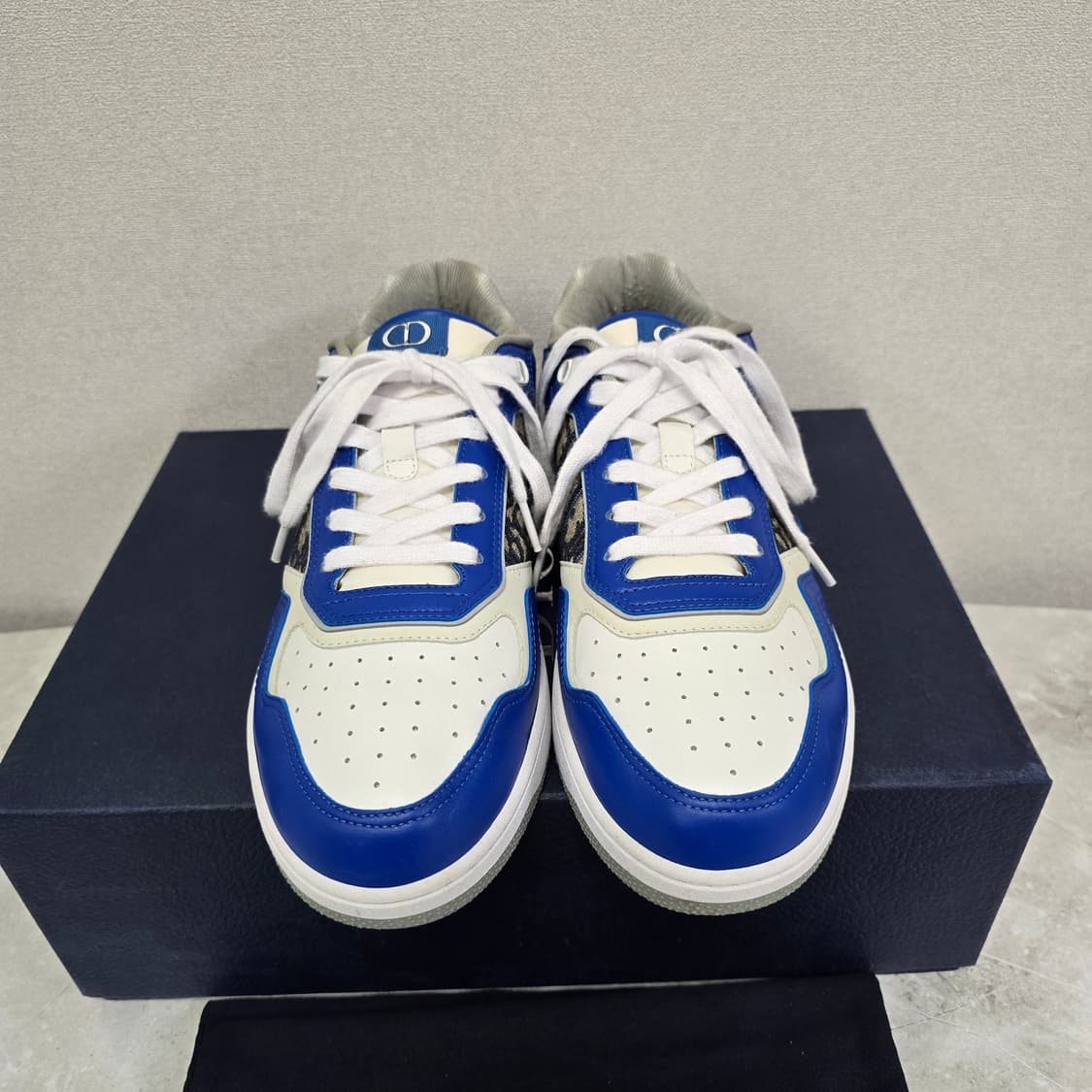 디올 B27 오블리크 스니커즈 신발 44사이즈 280 285 블루 판매 상품이미지2