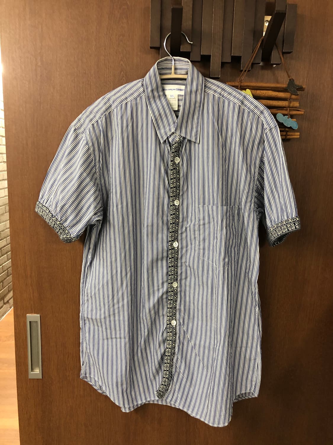 Comme des garcons shirt 니트 믹스 스트라이프 셔츠  상품이미지1