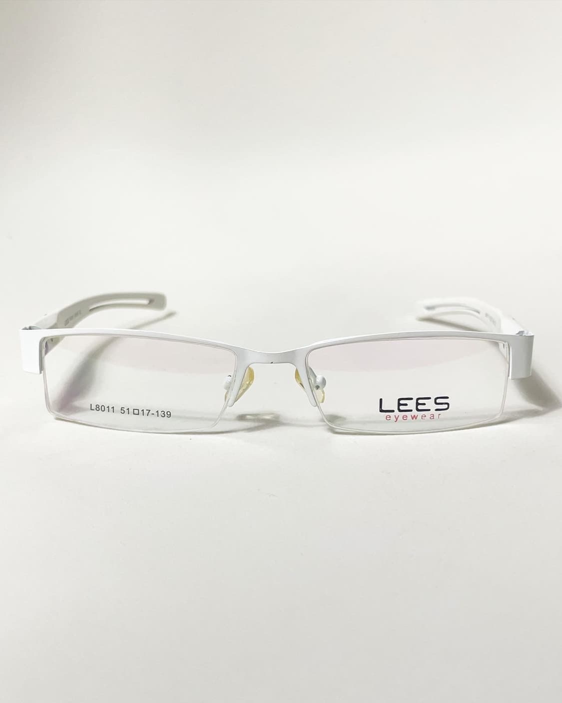 90s 일본제 Lees 반무테 빈티지 안경 상품이미지2