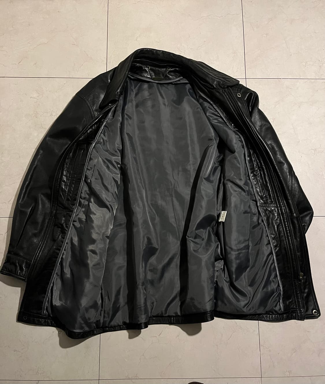 (장문주의) 파올로 구찌 램스킨 코트 L 상품이미지5