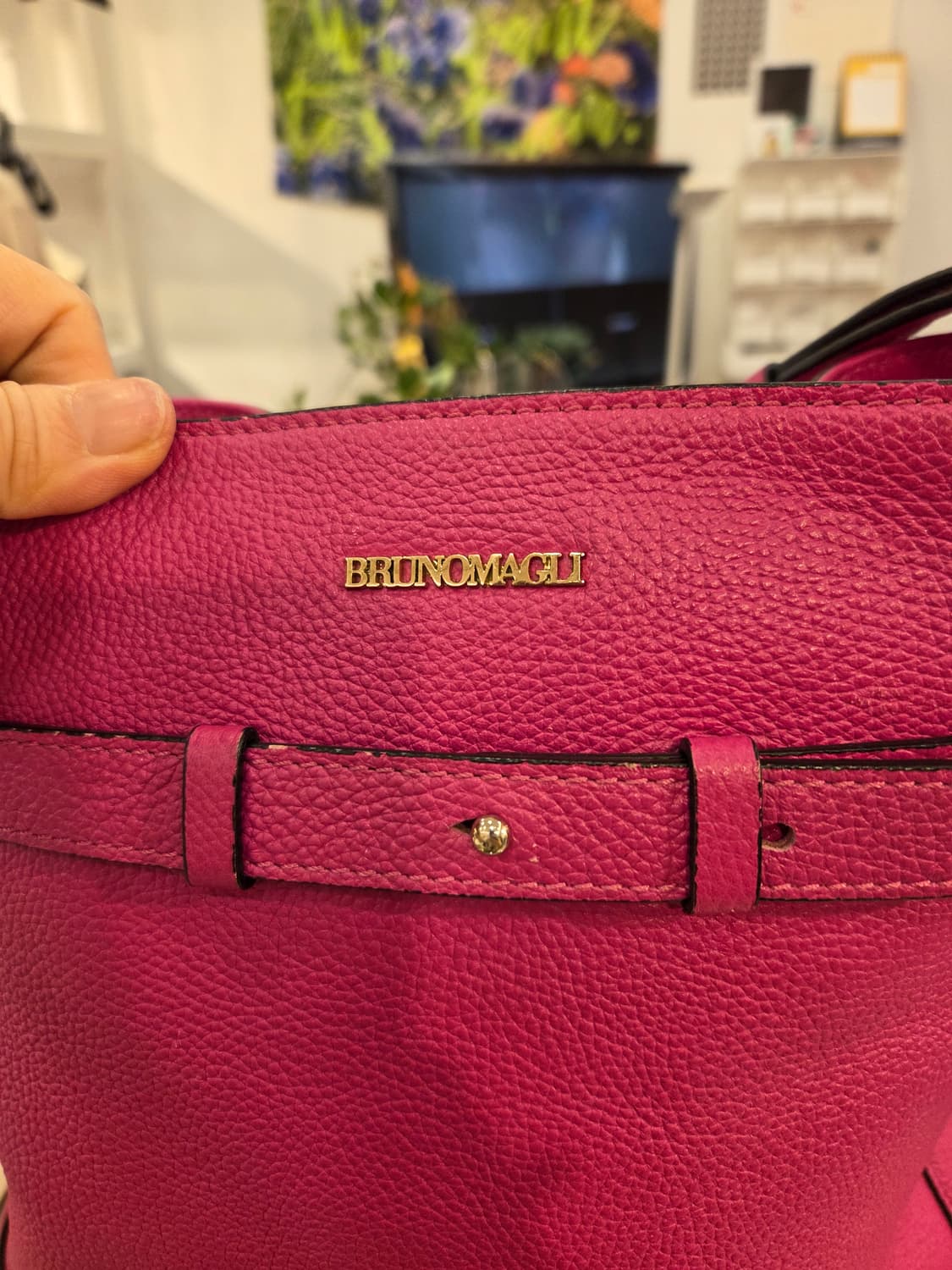 브루노마글리 핫핑크 버킷백 상품이미지2