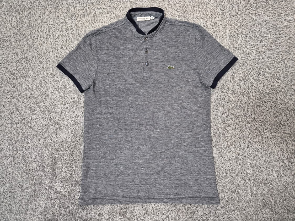 라코스테 남성 헨리넥 폴로 셔츠 슬림핏 100 상품이미지1