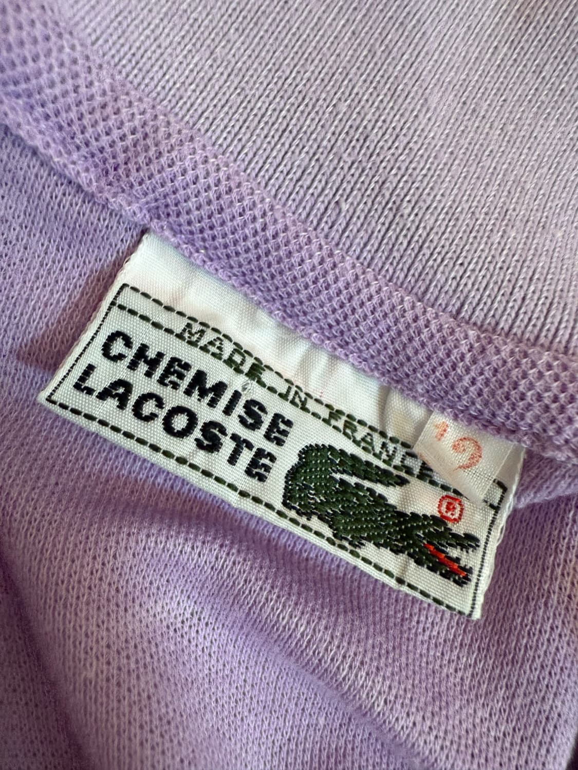 라코스테 카라 티셔츠 연보라 상품이미지3