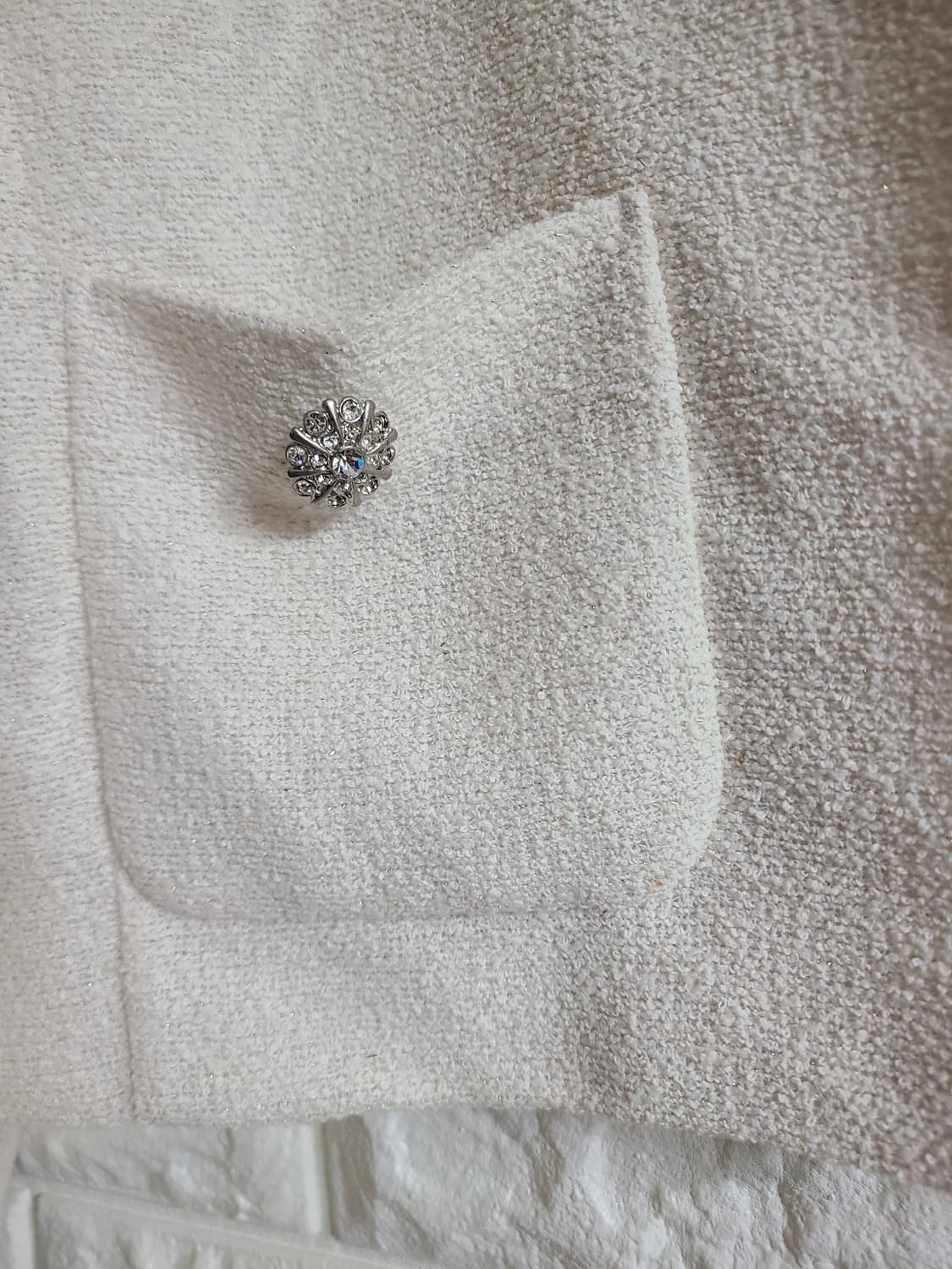 DEWL 아이보리 트위드 자켓(55) 상품이미지3