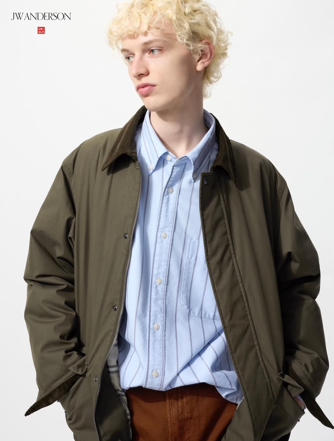 (4XL) 유니클로 X JW앤더슨 퍼프테크 자켓 올리브 상품이미지1