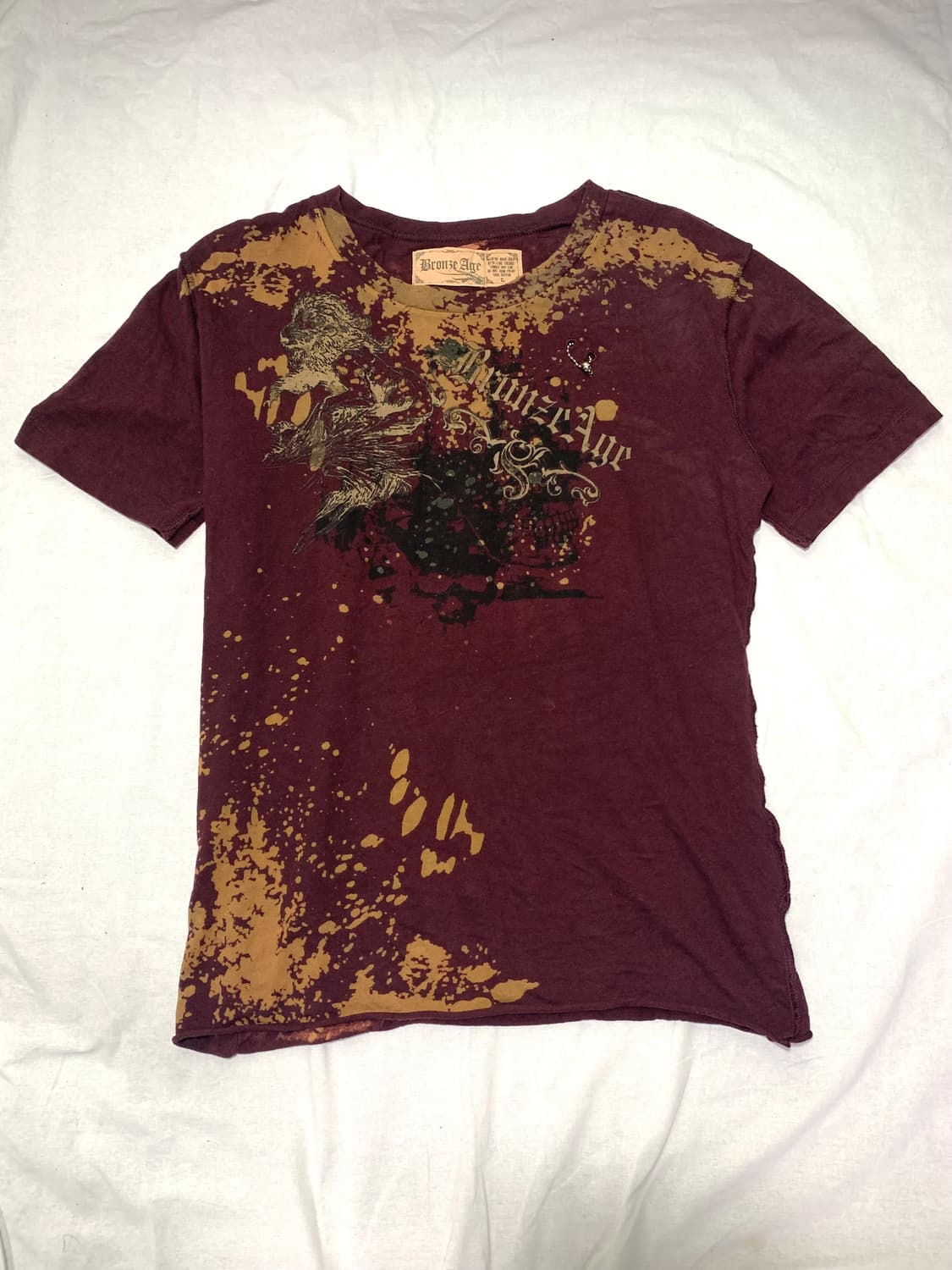 Bronze Age skull chain detail t-shirt  P 상품이미지2