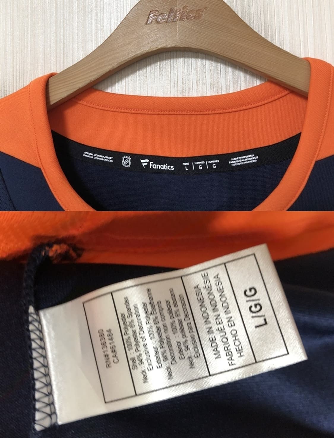 NHL 파나틱스 에드민턴오일러스 써드유니폼/져지 L 97 코너 맥데이비스 상품이미지4