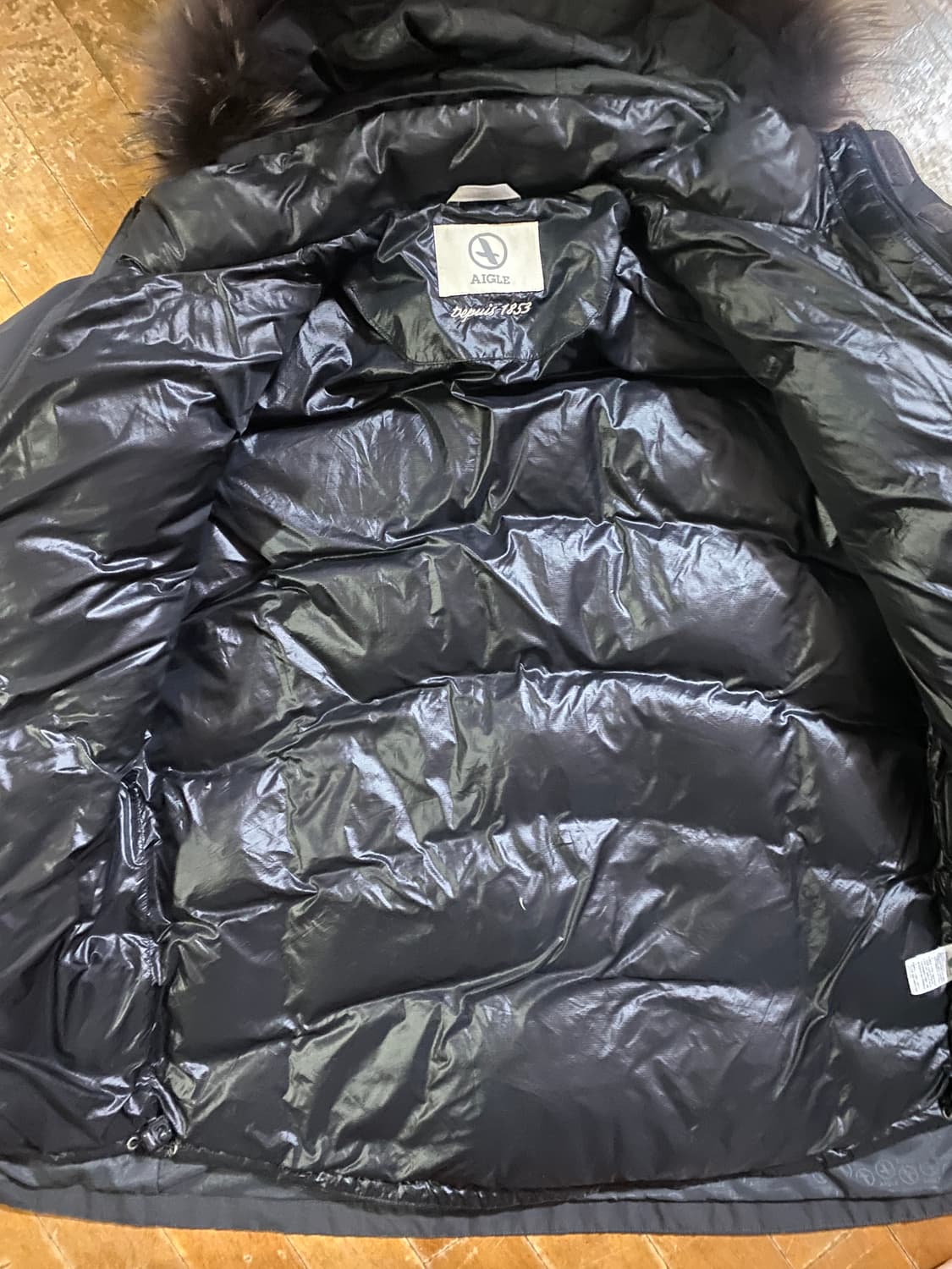 AIGLE 디테처블 다운 패딩 자켓 블랙 2xl (105) 상품이미지3