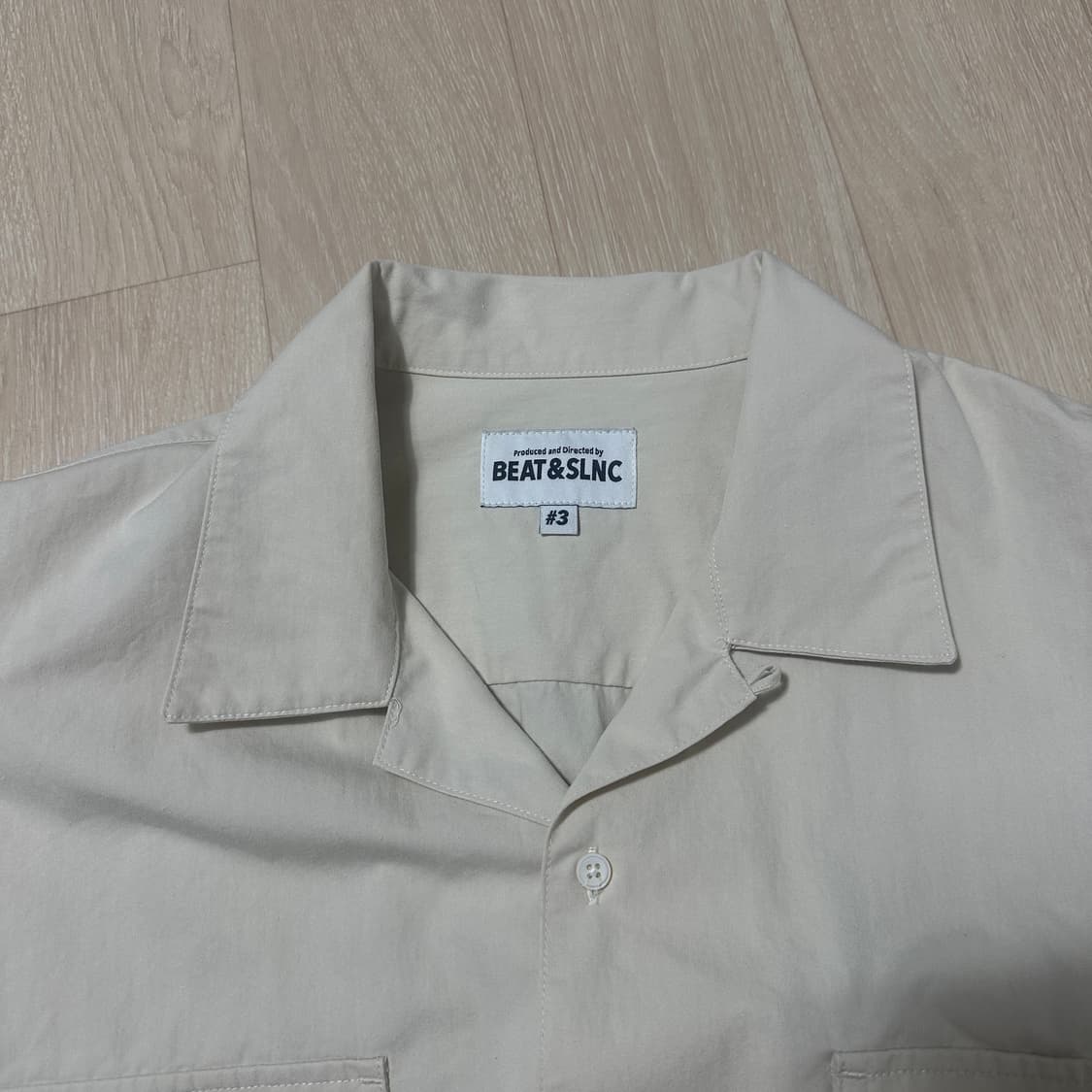 3(105) 비트앤사일런스 반팔 포켓 셔츠 베이지 상품이미지3