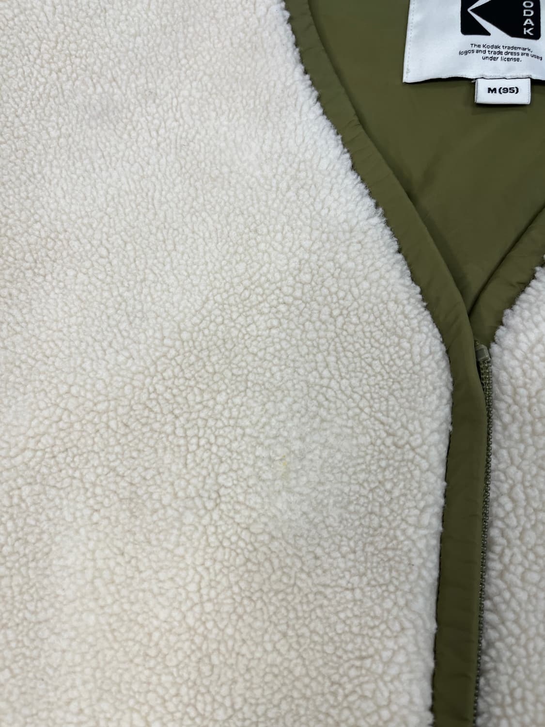 코닥 양털 아이보리 조끼 상품이미지4