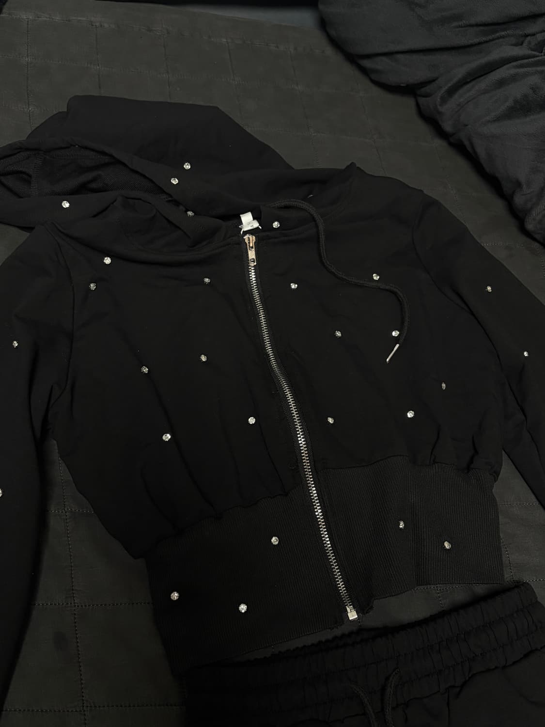 큐빅 셋업 후드집업 갸루 베메클 걸즈레코드 빈티지 미니스커트 상품이미지2