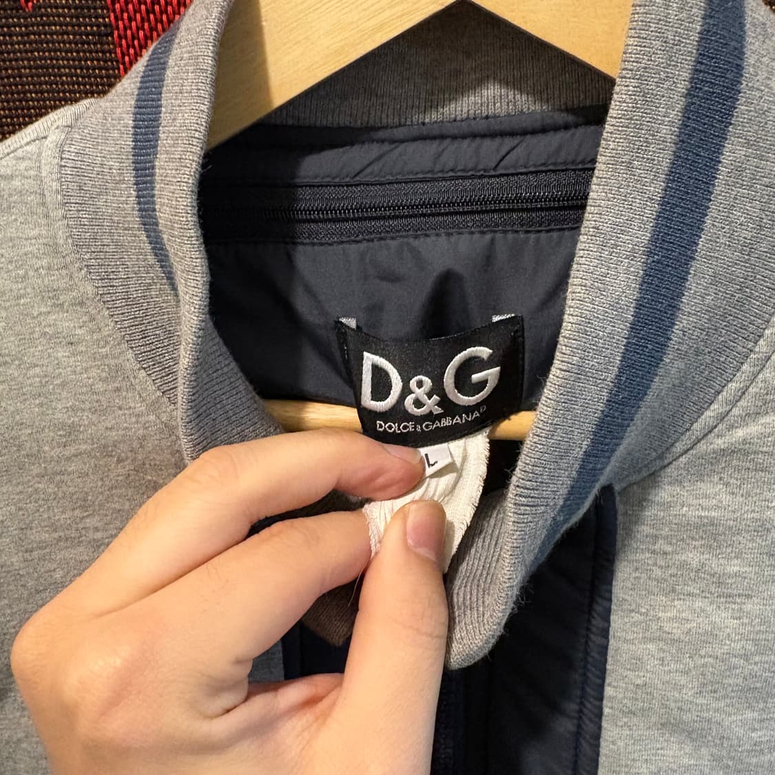 00s 돌체엔가바나 빈티지 백로고 봄버 자켓 상품이미지4