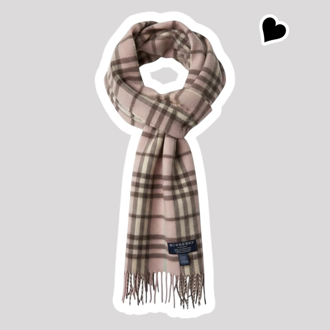 버버리 노바체크 딸기우유 캐시미어 머플러 상품이미지1