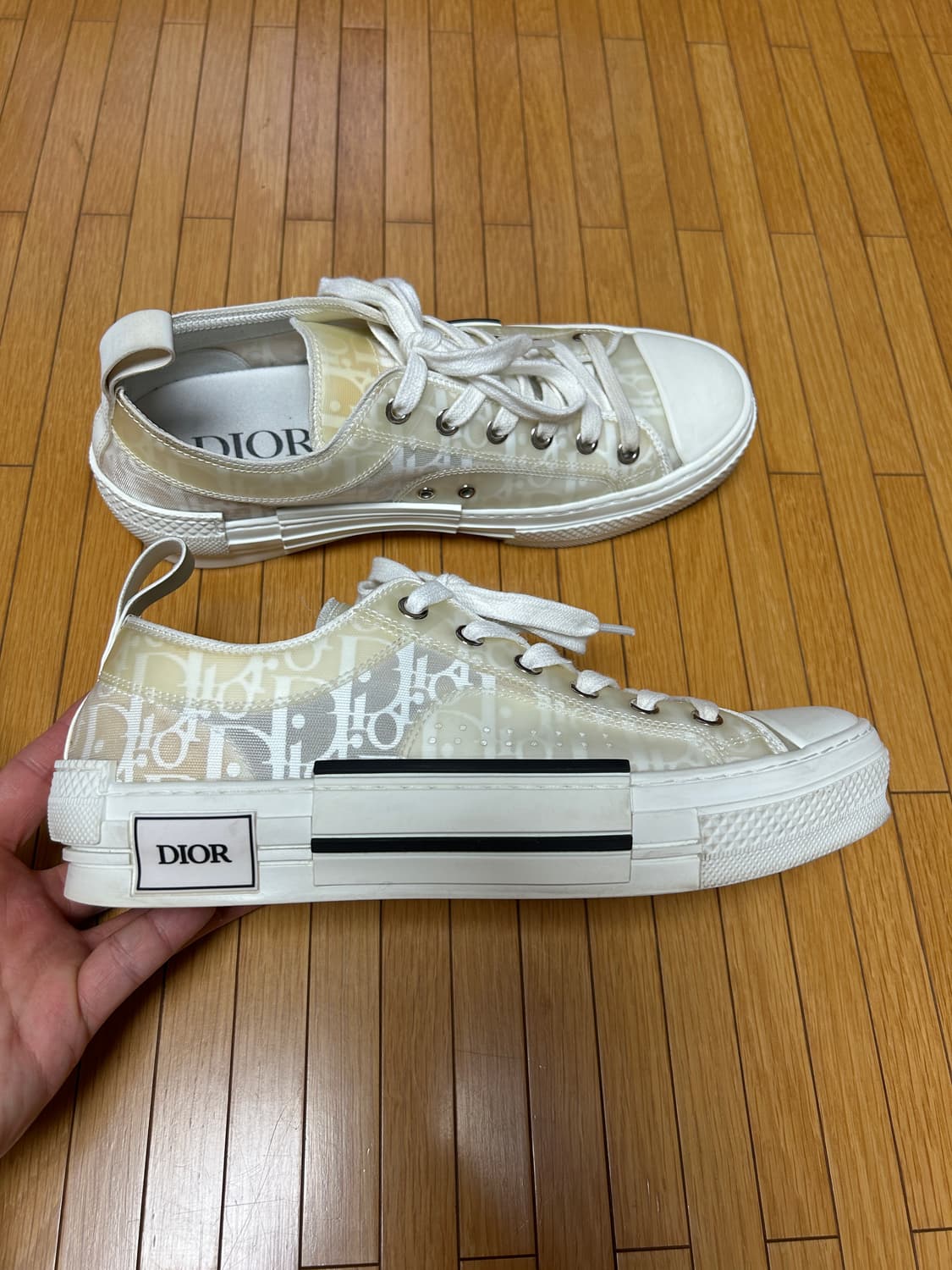 디올 오블리크 캔버스 스니커즈 로우 상품이미지4