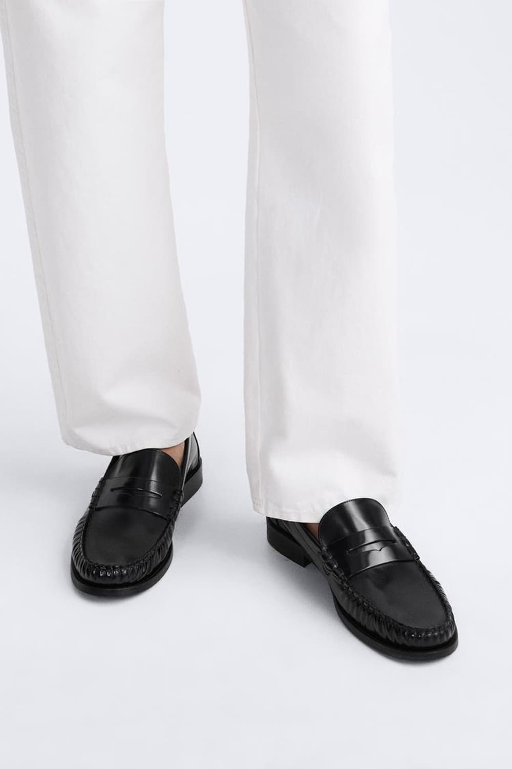 자라 맨 리미티드 에디션 레더 로퍼 상품이미지1