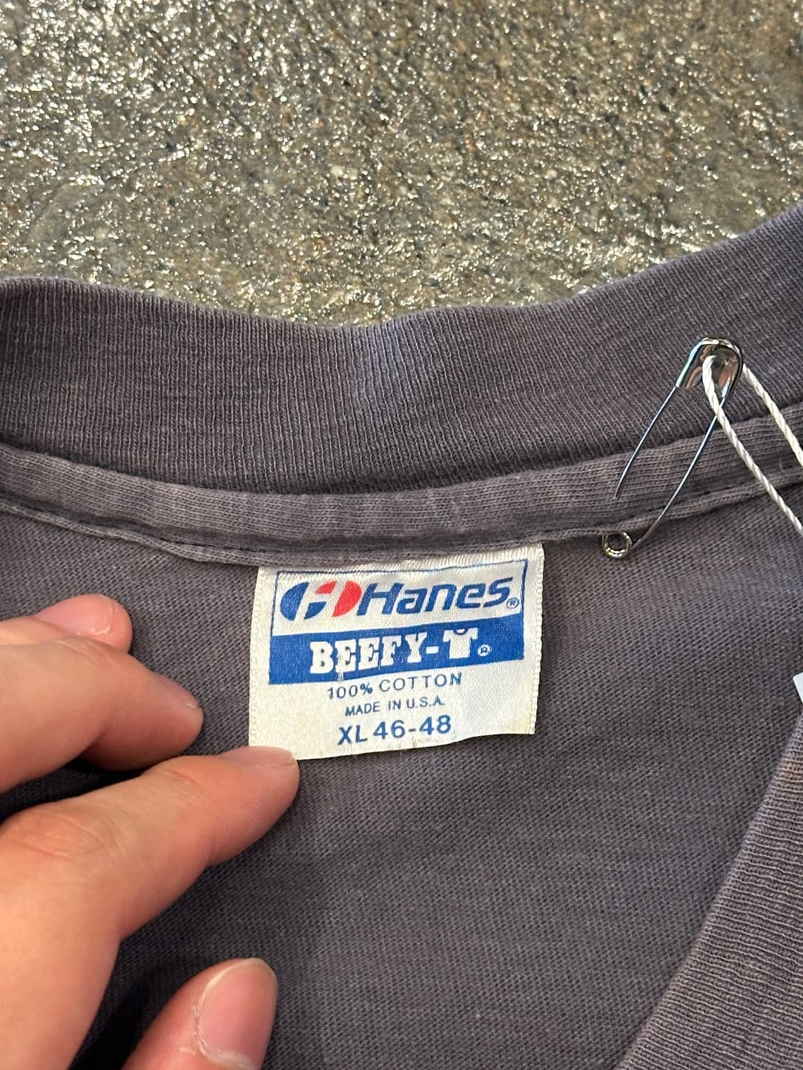 90s Hanes Made In USA 헤인즈 페이딩 반팔티 XL 상품이미지6
